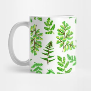 Ferns in Gouache Pattern Mug